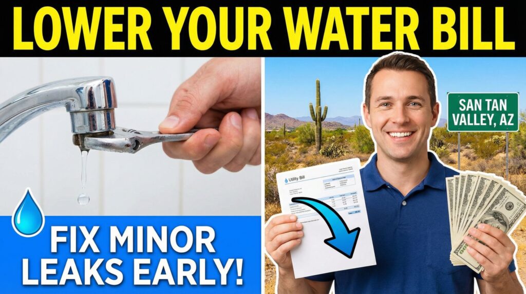 How to Lower Your Water Bill by Fixing Minor Leaks Early in San Tan Valley, AZ