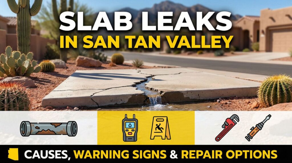 Slab Leaks in San Tan Valley Causes, Warning Signs & Repair Options