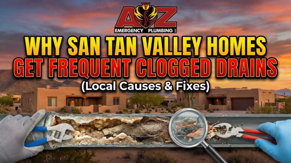 Why San Tan Valley Homes Get Frequent Clogged Drains (Local Causes & Fixes)