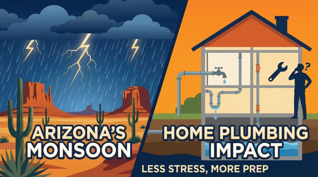 How Arizona’s Monsoon Season Affects Your Home Plumbing System