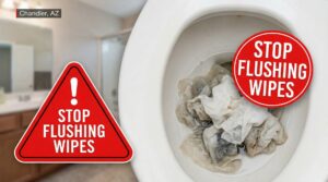Stop Flushing Wipes in Chandler, AZ: Even “Flushable” Wipes Can Destroy Your Plumbing